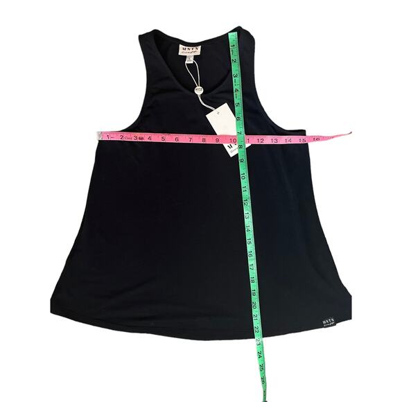 NWT Black Athleticwear Gym Set Women's size Large Tank Top and Shorts - Picture 7 of 11